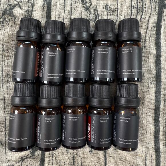 Set of 10 Pure Daily Care Plant Essential Oils Therapeutic Grade 10ml Assorted - Picture 3 of 6
